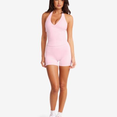 Crop Shop Boutique Form Invisible Scrunch Shorts 4" | Blossom — XXS - Image 1