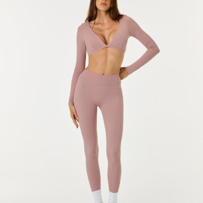 Crop Shop Boutique Form Invisible Scrunch Leggings | Rose — XXS - Image 2