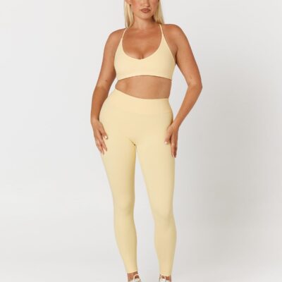 Crop Shop Boutique Form Invisible Scrunch Leggings | Butter — XXS - Image 1