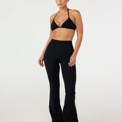 Crop Shop Boutique Form Invisible Scrunch Flare Leggings Tall | Black — XXS - Image 1
