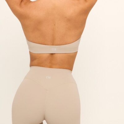 Crop Shop Boutique Form Halter Crop | Fawn — XXS - Image 2