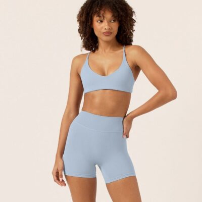 Crop Shop Boutique Form Hailey Crop | Dusty Blue — XXS - Image 1
