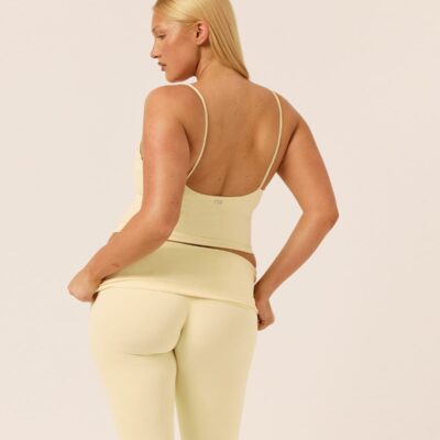 Crop Shop Boutique Form Fold Over Leggings | Butter — XXS - Image 1