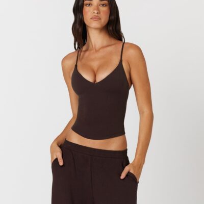 Crop Shop Boutique Form Eden Tank | Espresso — XXS - Image 1