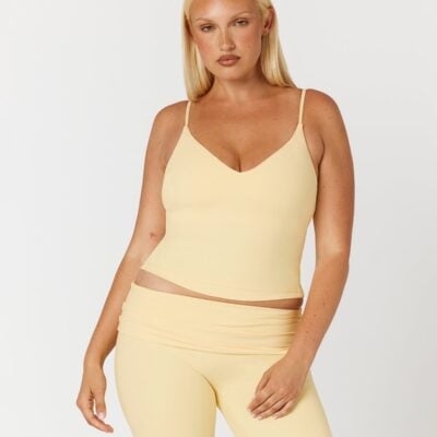 Crop Shop Boutique Form Eden Tank | Butter — XXS - Image 1