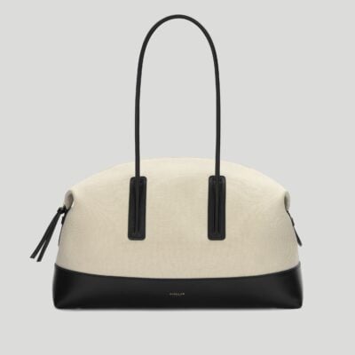 DeMellier The Stockholm — salt & pepper canvas black smooth - Image 1