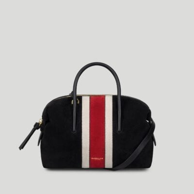 DeMellier The Small Stockholm — black suede & berry suede - Image 1