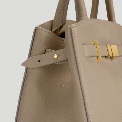 DeMellier The Small Hudson — light taupe small grain - Image 2