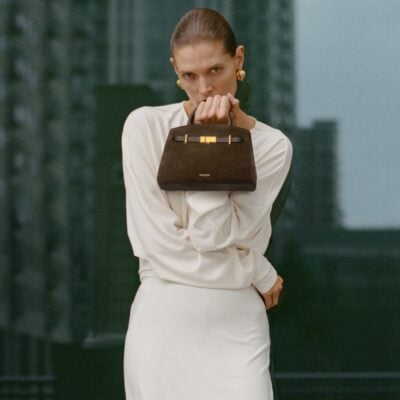 DeMellier The Small Hudson — mocha suede & mocha smooth - Image 2