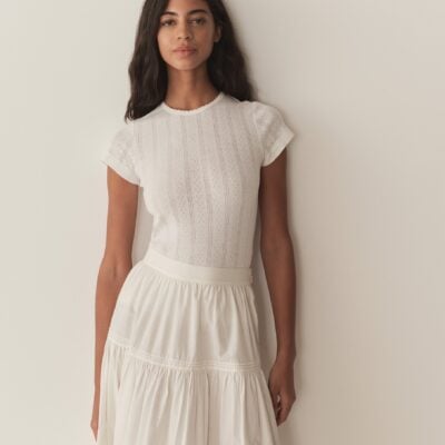 DOEN VIVI TEE -- SALT QUELLE JOLIE POINTELLE - Image 1