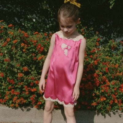 DOEN VIVETTE DRESS -- MAGENTA - Image 1