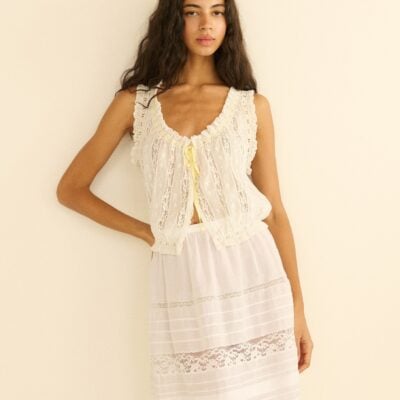 DOEN VETIVER TOP -- SALT - Image 1