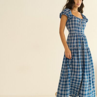 DOEN VALENNE DRESS -- DORSET PLAID - Image 2