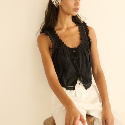 DOEN TRAVELER TOP -- BLACK - Image 1