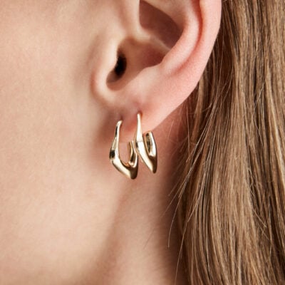 Elka Collective Wave Earring Gold — OneSize - Image 2