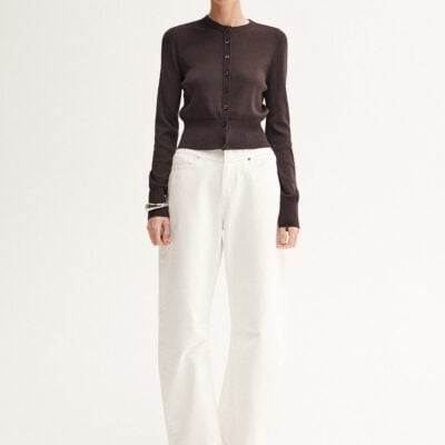 Elka Collective Victoria Knit Cardigan Chocolate — 4 - Image 1