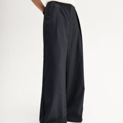 Elka Collective Tobias Pinstripe Pant Midnight Navy Pinstripe — 4 - Image 2