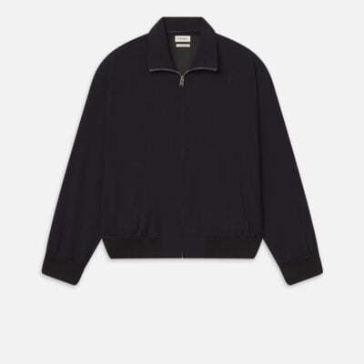 Frame Denim Wool Zip Blouson -- Dark Navy - Image 1
