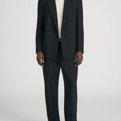 Frame Denim Tropical Wool Trouser -- Black - Image 2