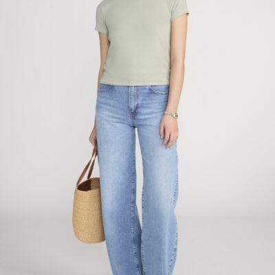 Frame Denim The Vintage Baby Tee -- Sage - Image 2