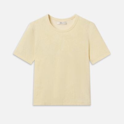 Frame Denim The Terry Baby Tee — Lemon - Image 1