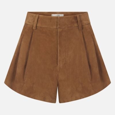 Frame Denim The Suede Slant Short -- Chai - Image 1