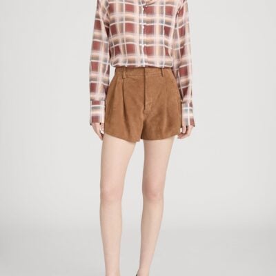 Frame Denim The Suede Slant Short -- Chai - Image 2