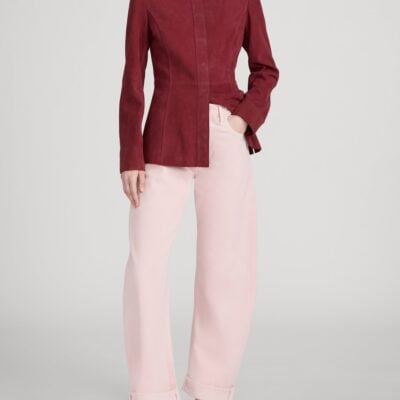Frame Denim The Suede Shirt -- Garnet - Image 2
