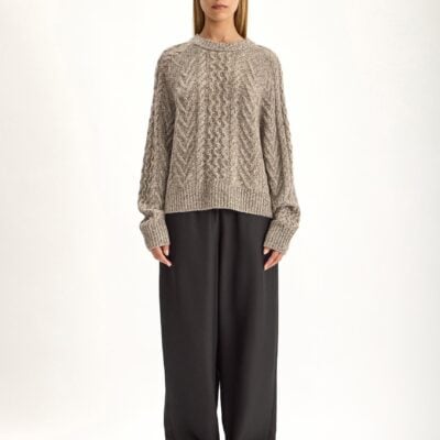 Jac + Jack Woods Wool Cashmere Sweater - Flannel Mouline — XS - Image 1