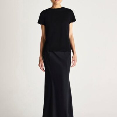 Jac + Jack Verte Organic Cotton Tee - Black — XS - Image 1