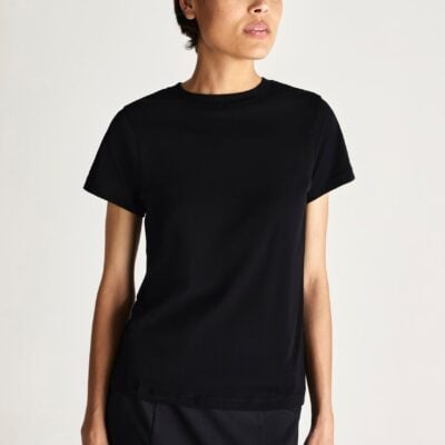 Jac + Jack Verte Organic Cotton Tee - Black — XS - Image 2