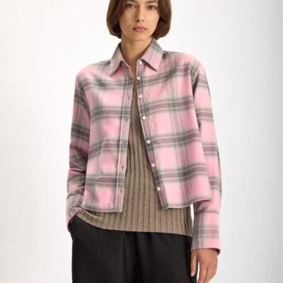 Jac + Jack Tomboy Brushed Cotton Shirt - Bubble Plaid — XS - Image 2