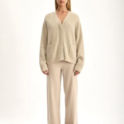 Jac + Jack Tallis Wool Cashmere Cardigan - Jute Marle — XS - Image 1