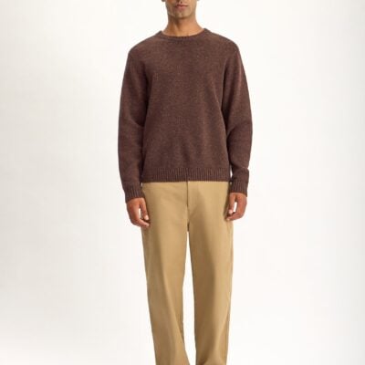 Jac + Jack Sunday Wool Sweater - Black Coffee Donegal — XS - Image 1