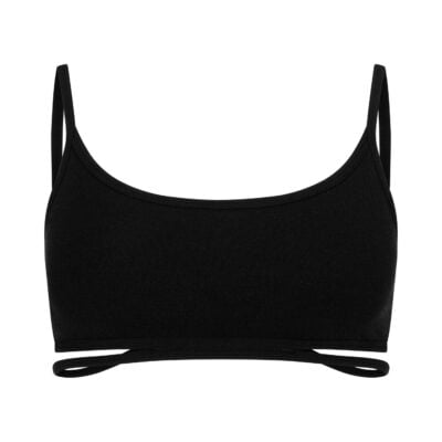 Jac + Jack Splice Wool Bralet - Black - Image 2