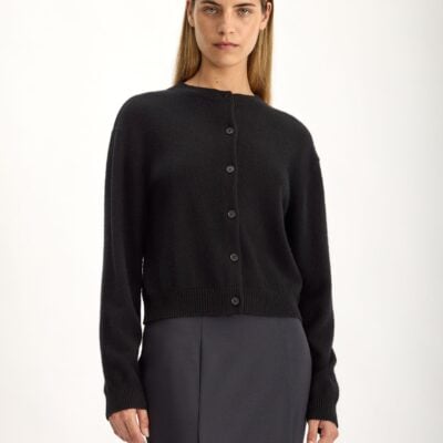 Jac + Jack Ruelle Cashmere Cardigan - Black — XS - Image 2