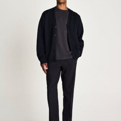 Jac + Jack Rivers Organic Cotton Cashmere Cardigan - Darkest Navy — XS - Image 1