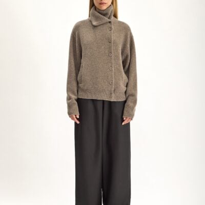 Jac + Jack Quinn Cashmere Cardigan - Flannel Marle — XS - Image 1