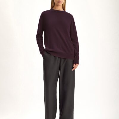 Jac + Jack Morrow Cashmere Sweater - Dark Fig — XS - Image 1