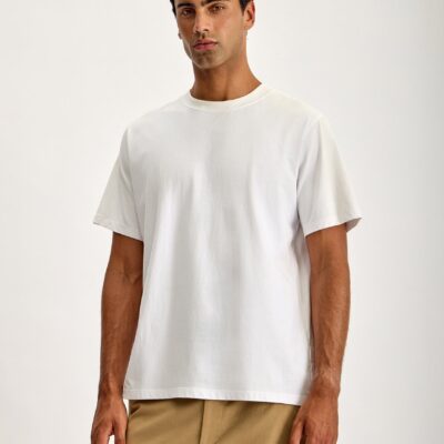 Jac + Jack Mills Heavyweight Cotton Tee - White — XS - Image 2