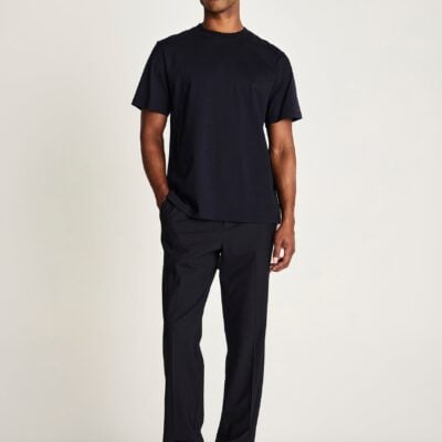 Jac + Jack Mills Heavyweight Cotton Tee - Darkest Navy — XS - Image 1
