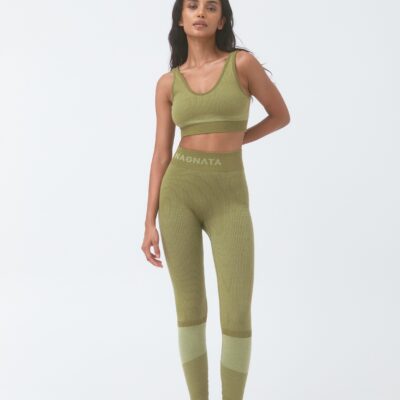 Jac + Jack Fine Rib Wool Bralet - Fauna - Image 1