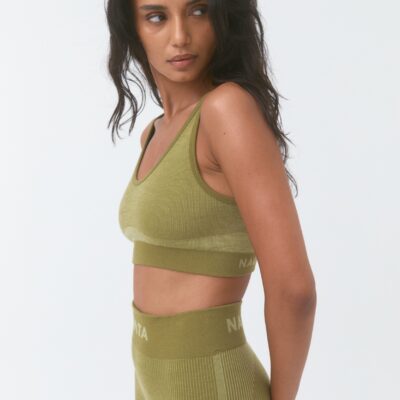 Jac + Jack Fine Rib Wool Bralet - Fauna - Image 2