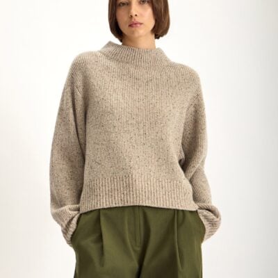 Jac + Jack Harlon Flecked Wool Sweater - Spice Fleck - Image 2