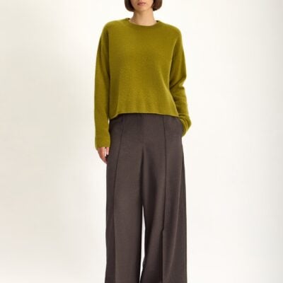Jac + Jack Brume Brushed Cashmere Sweater - Dark Pilla - Image 1
