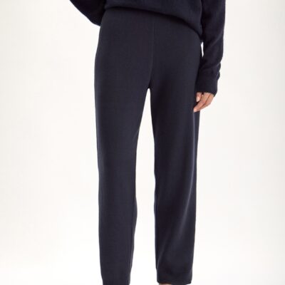 Jac + Jack Circuit Cotton Cashmere Pant - Navy - Image 2