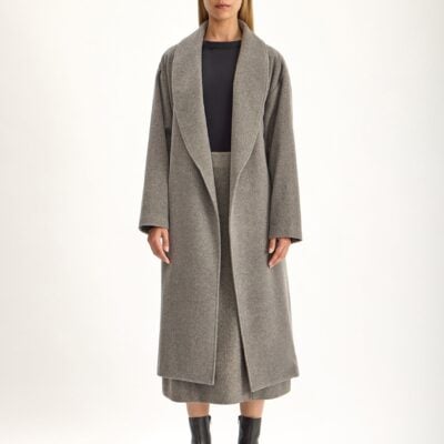 Jac + Jack Eaze Wool Cashmere Coat - Flannel - Image 1