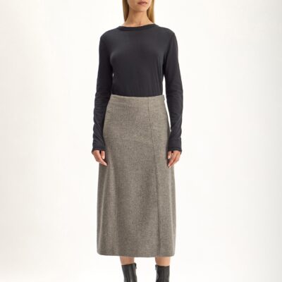 Jac + Jack Coven Wool Skirt - Flannel - Image 1