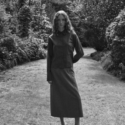 Jac + Jack Coven Wool Skirt - Flannel - Image 2