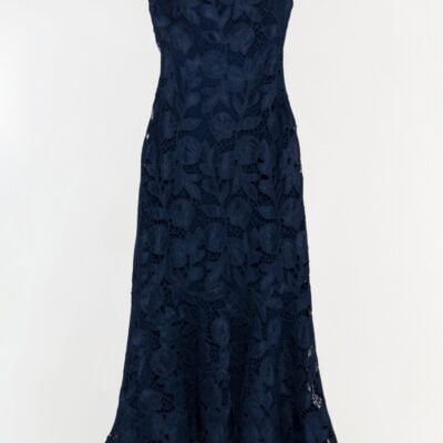 Jonathan Simkhai Valletta Strapless Embroidered Dress — Midnight - Image 1